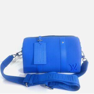 NEW - Louis Vuitton City Keepall Boston Crossbody Bag M22486 Blue Unisex